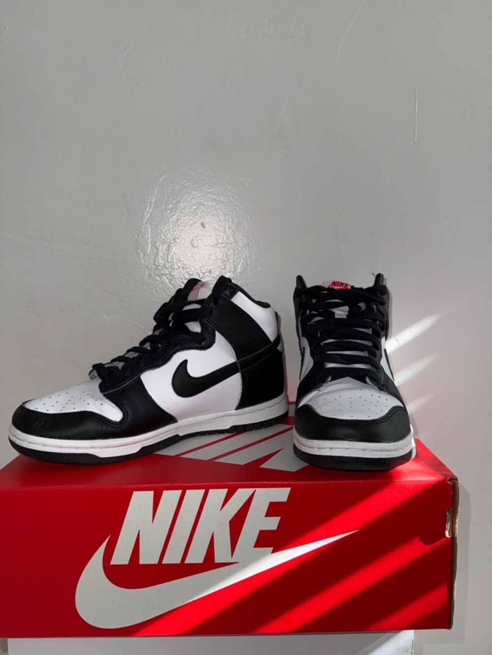 Nike Black and White High-Top Dunks